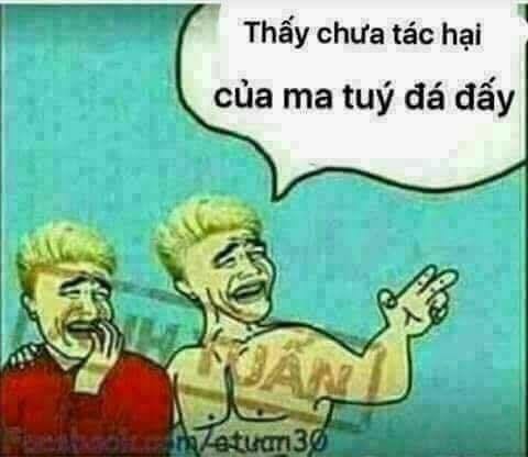 Thấy chưa! tác hại của ma túy đá đấy! đừng có như nó nghen